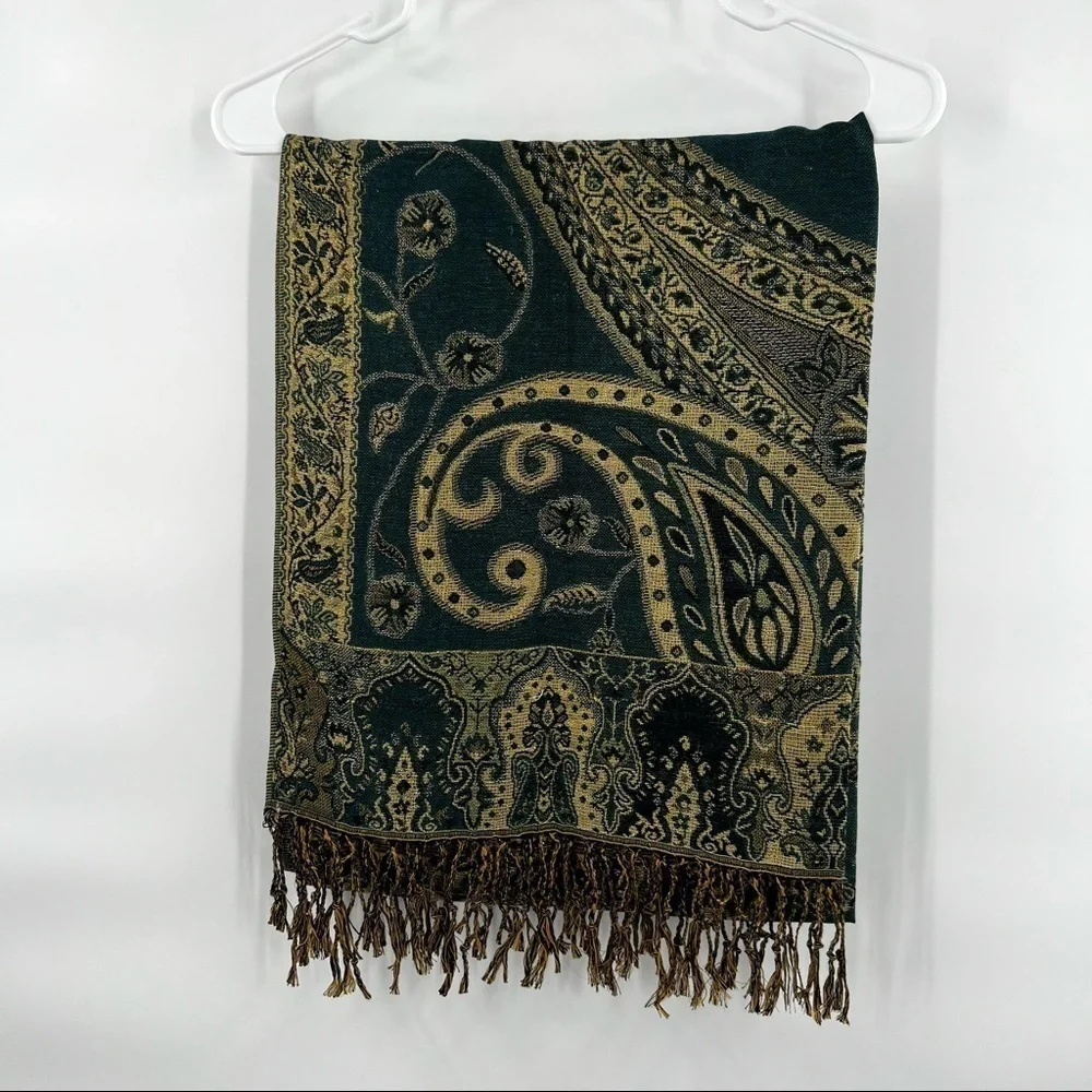 Pashmina and silk scarf